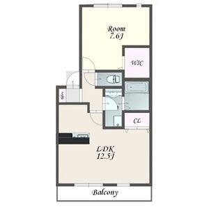 シャ・ノワール(1LDK/3階)の間取り写真