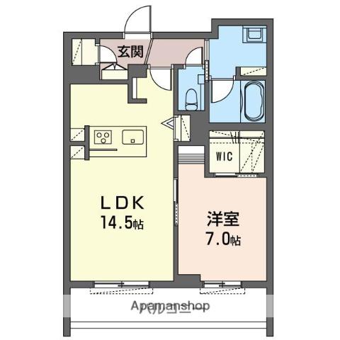 グランパーチェ(1LDK/2階)の間取り写真