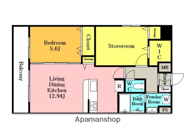 TCS北浦和レジデンス(2LDK/10階)の間取り写真
