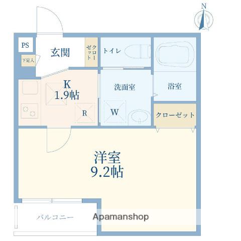 J-MAISON南浦和Ⅰ(1K/3階)の間取り写真