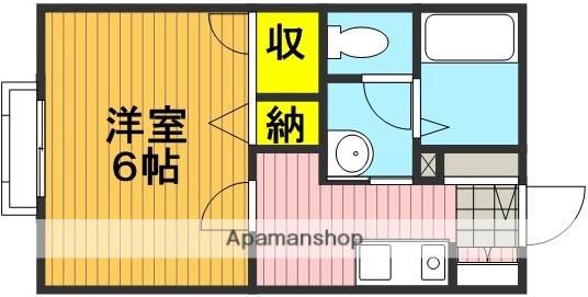 メゾン・ディアーヌ(1K/1階)の間取り写真