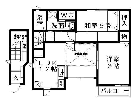 ハイムオリオンⅡ(2LDK/2階)の間取り写真