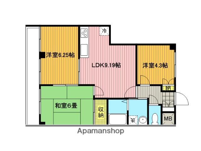 ブルームハイム(3LDK/2階)の間取り写真
