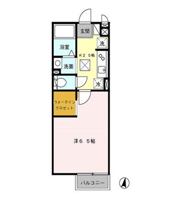 メゾン・ド・アレーズ(1K/1階)の間取り写真