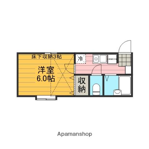 モンシャトー宮原A棟(1K/1階)の間取り写真