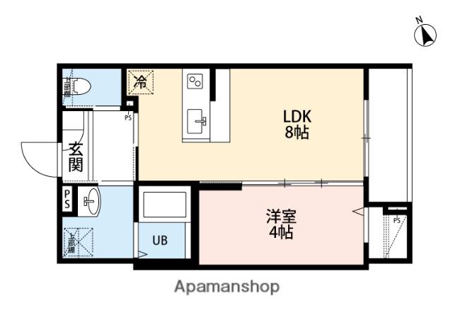 ROBOT HOME 西大宮Ⅳ(1LDK/2階)の間取り写真