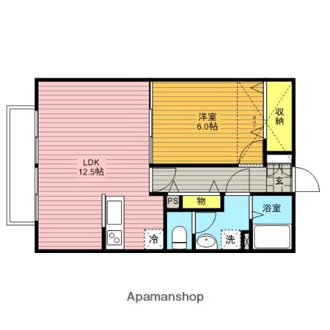 第一アルレ堀之内(1LDK/2階)の間取り写真