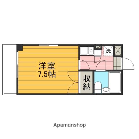 シンエイマンション(1K/3階)の間取り写真