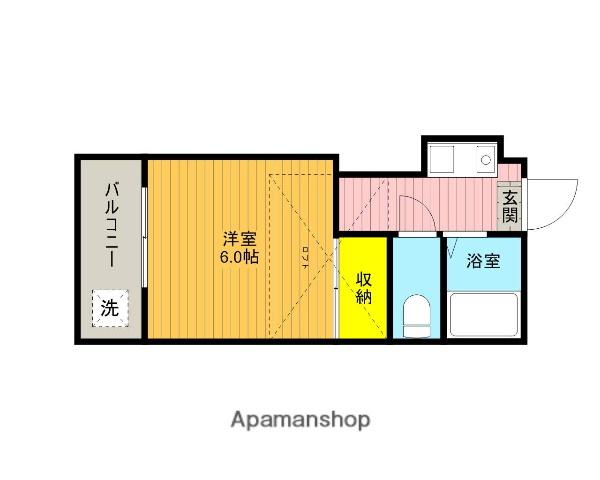 高崎線 宮原駅 徒歩20分 2階建 築38年(1K/2階)の間取り写真