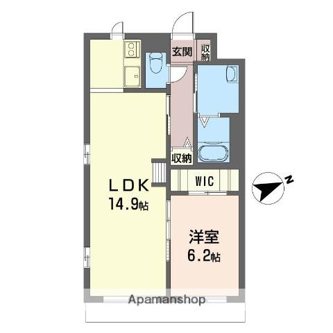 アービスマンション(1LDK/1階)の間取り写真