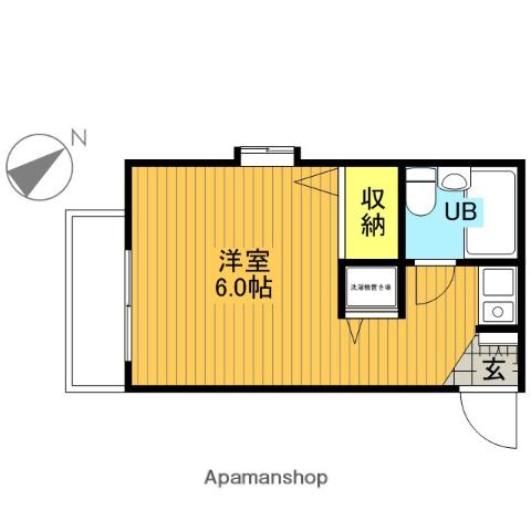 ジョイフル蕨(1K/2階)の間取り写真
