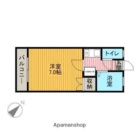 ハイムエクセル(1K/2階)の間取り写真