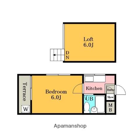 第3みゆきハイツ(1K/1階)の間取り写真