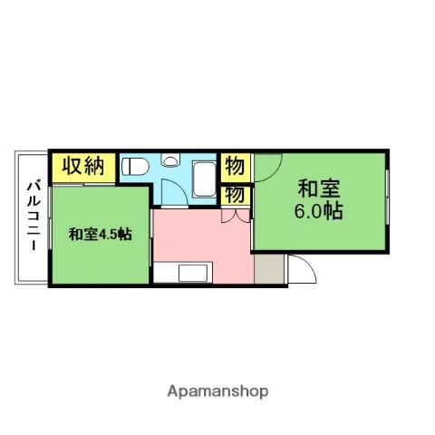 南浦和ローヤルコーポ 2階階 間取り