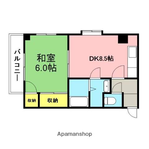 ブラッケンハウス 6階階 間取り