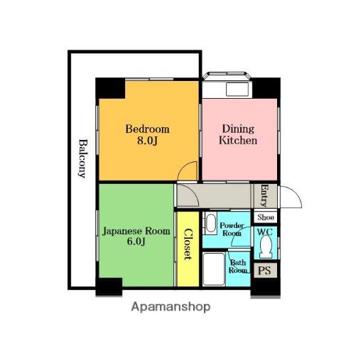スカイハイツ東山 3階階 間取り