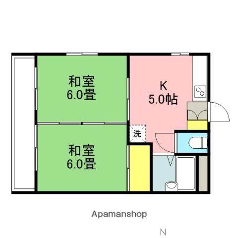 レジデンス堤 2階階 間取り