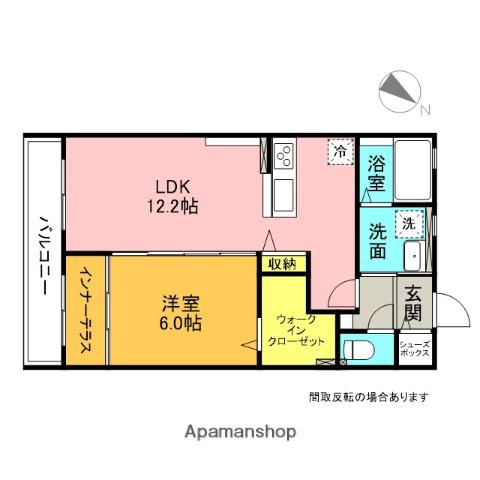 リバ-サイドハイツ(1LDK/1階)の間取り写真