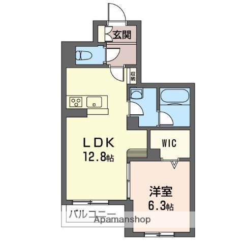 大門ベレオⅢ(1LDK/2階)の間取り写真