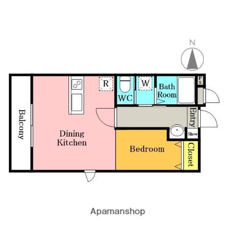 RAFFINE芝中田(1LDK/3階)の間取り写真