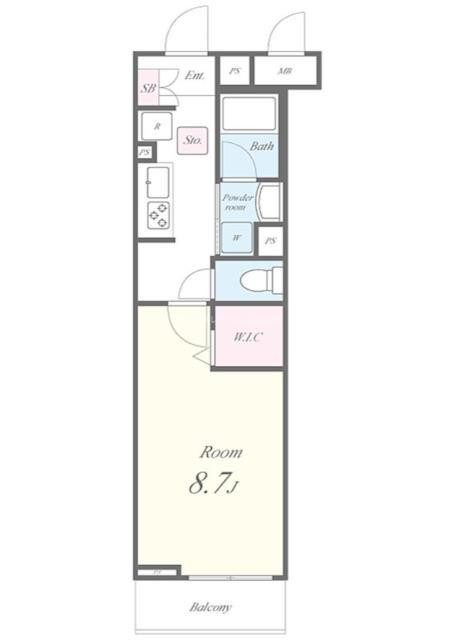 カーサレジェーロ(1K/1階)の間取り写真