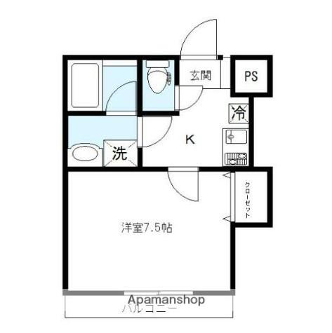 マリアージュ(1K/2階)の間取り写真