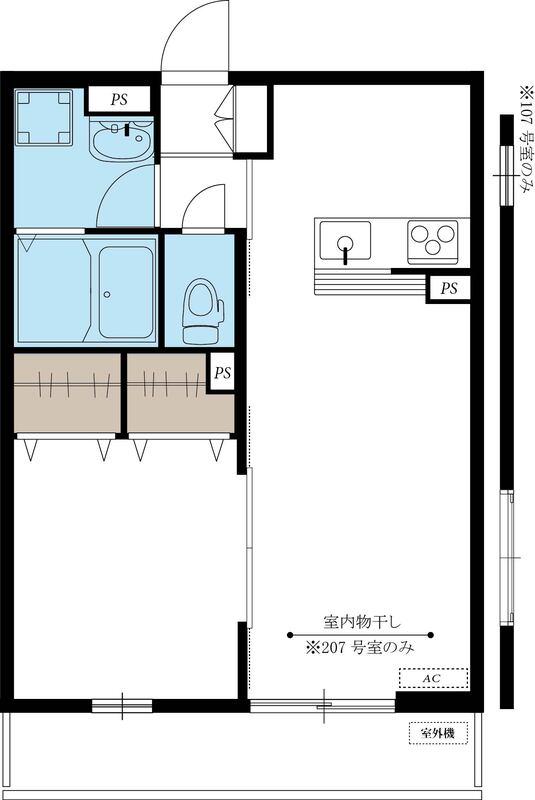 リブリ・DJ(1LDK/3階)の間取り写真