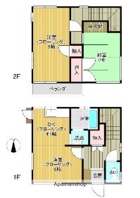 京浜東北・根岸線 蕨駅 徒歩11分 2階建 築53年(3K)の間取り写真