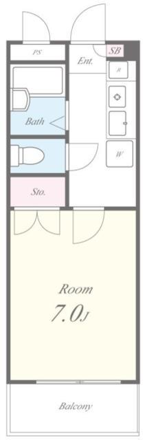 スワーラ文蔵(1K/3階)の間取り写真