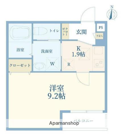 J-MAISON南浦和Ⅰ(1K/1階)の間取り写真