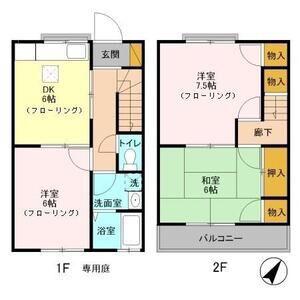 ウッディハイツ(3DK)の間取り写真