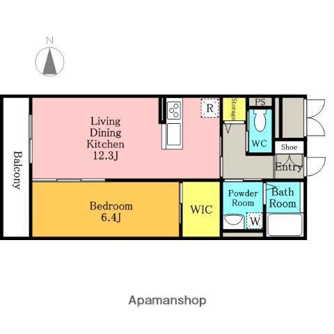 エテルノ(1LDK/3階)の間取り写真