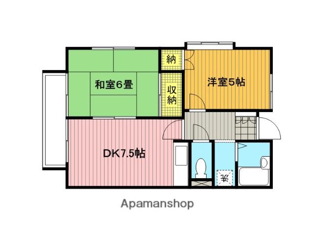 フェリース別所沼公園(2DK/1階)の間取り写真