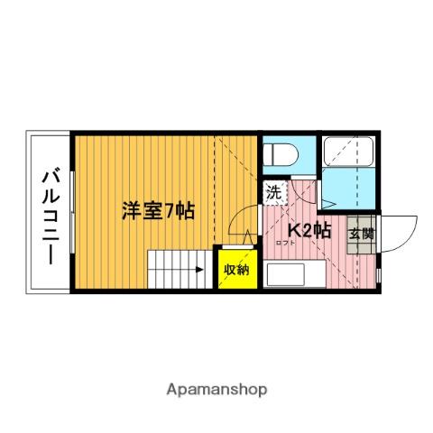 サザンハイツIII 2階階 間取り