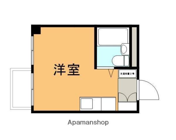 フレンドリー9(ワンルーム/1階)の間取り写真