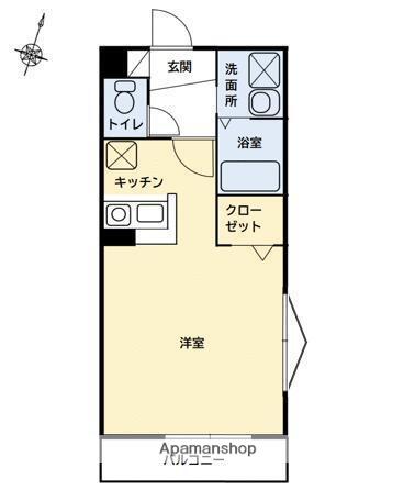 エスポワール参番館(1K/3階)の間取り写真