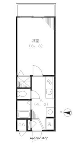 アークボヌール(1K/3階)の間取り写真