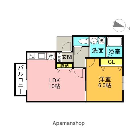 エスグランデパパ(1LDK/1階)の間取り写真