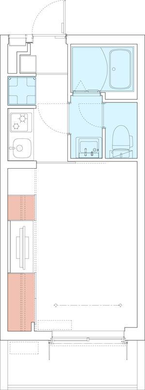 リブリ・プランドール大宮(1K/1階)の間取り写真