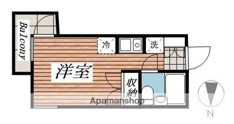 メゾン・ド・パサージュ(ワンルーム/2階)の間取り写真