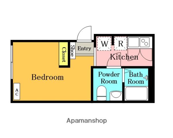 コンフォートレジデンス大宮(ワンルーム/3階)の間取り写真
