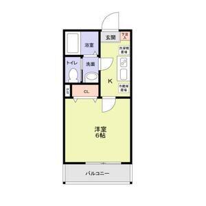 レイズ日進(1K/1階)の間取り写真