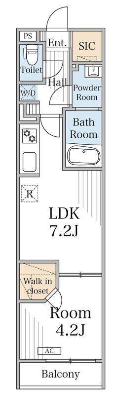 リブリ・ダイワクレスト2(1DK/2階)の間取り写真
