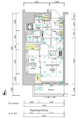 SYFORME OMIYA(1LDK/10階)の間取り写真