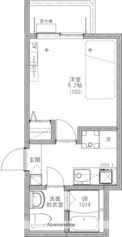 KEIAI RESIDENCE 西大宮(1K/2階)の間取り写真