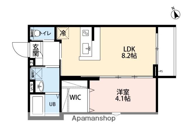 ROBOT HOME 西大宮Ⅳ(1LDK/1階)の間取り写真