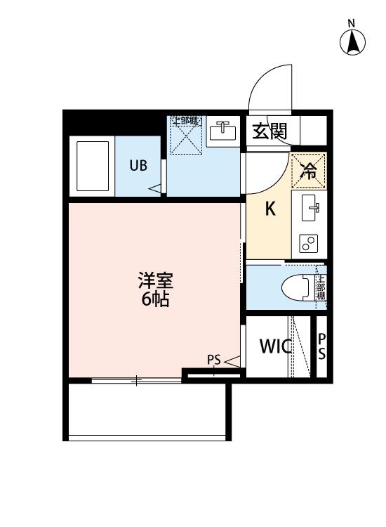 ROBOT HOME 西大宮Ⅴ(1K/2階)の間取り写真