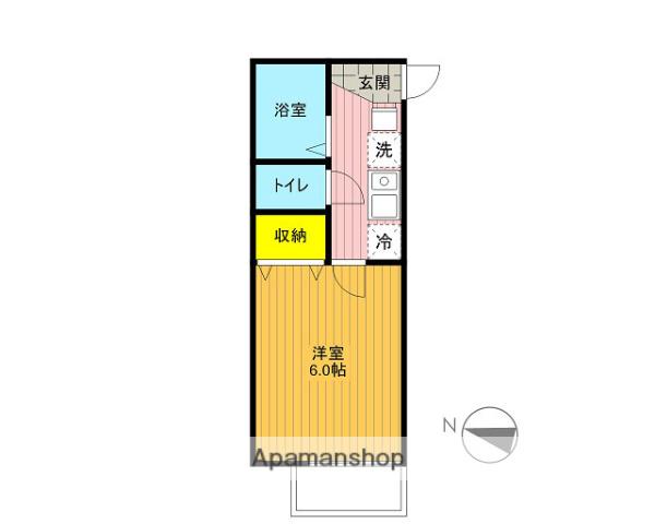 パルジェ宮原(1K/1階)の間取り写真