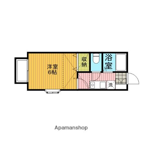 サンシャイン奈良(1K/1階)の間取り写真