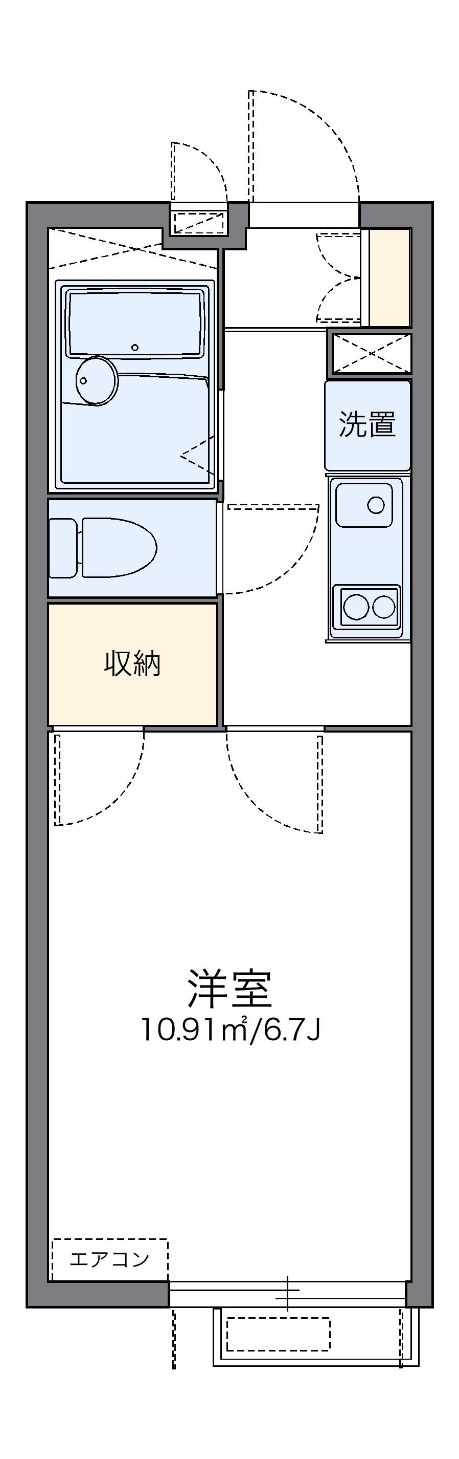 レオパレスプリマベーラ大成 3階階 間取り